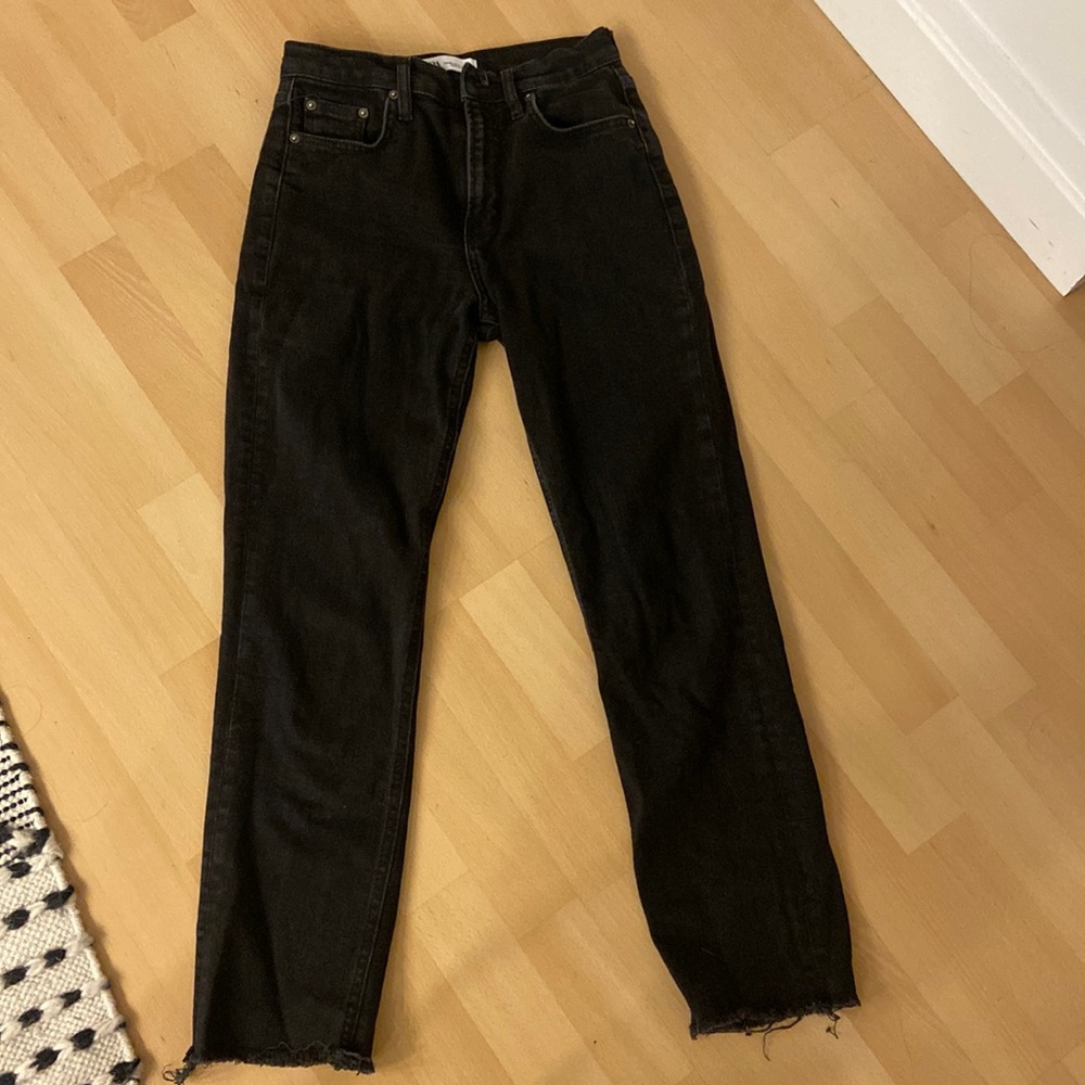 Zara Slim Cropped Black Jean - Picture 4 of 8